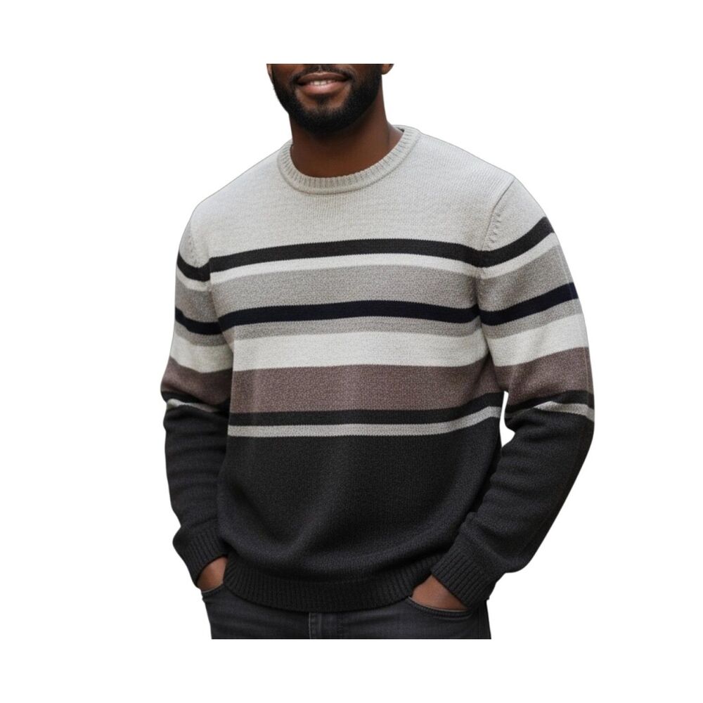 Croft & Barrow Men’s Striped Chenille Sweater | Size XLT